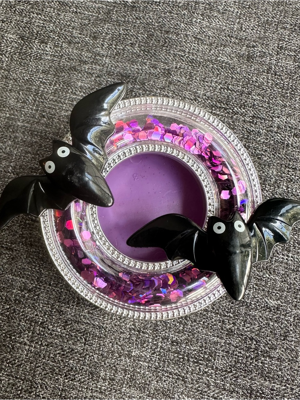 Bath & Body Works Scentportable Car Freshener Visor Clip Sequin Bats Halloween